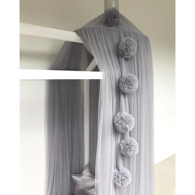 Spinkie Baby | Pom Garland | Grey 2 Spinkie Baby | Pom Garland | Grey - Image 2