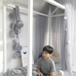 Spinkie Baby | Star Garland | Silver -Simple Play Stories 3 Spinkie Baby Dreamy Canopy Light Grey 3