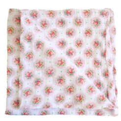 Simple Play Stories -Simple Play Stories Alimrose Muslin Swaddle Floral Medallion Milk Tooth