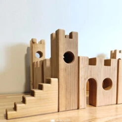 Bauspiel | Castle Building Block Extension Set 6 Pieces -Simple Play Stories Bauspiel Castle Wooden Building Blocks 4 6a9430b8 80b1 4a40 ba00 1dfe9c8fe97c