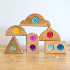 Bauspiel | Window Shapes | 36 Blocks With Tray -Simple Play Stories Bauspiel Window Shapes Wooden Building Blocks 6 447ae777 49b9 423a 946f b4eb91298230