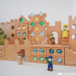 Bauspiel | Castle Building Block Extension Set 6 Pieces -Simple Play Stories Bauspiel X Shapes Lucite Blocks Colour Street Castle 3 584ea846 5827 4ce7 82ae cae8b882d745