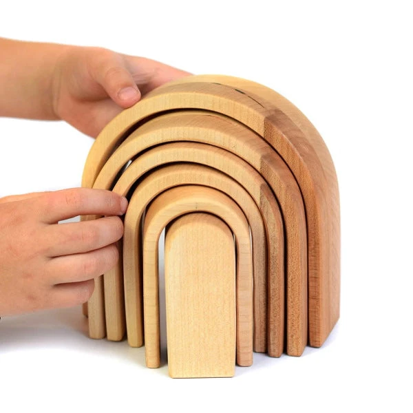 Bumbu Toys | Stacking Arches | Natural 3 Bumbu Toys | Stacking Arches | Natural - Image 3