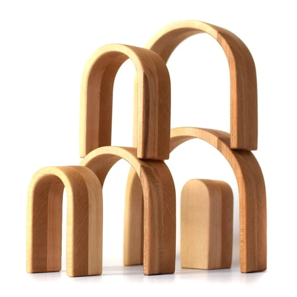 Bumbu Toys | Stacking Arches | Natural 2 Bumbu Toys | Stacking Arches | Natural - Image 2