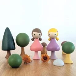 CLiCQUES | Magnetic Wooden Toys | Lucy & Maggie -Simple Play Stories CLiCQUES Lucy Maggie Wooden Toy Dolls Summer Garden 800 fae0b9b7 849b 465a 9c53 f0dd5c500d32