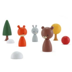 CLiCQUES | Magnetic Wooden Toys | Fauna | Robert Ginger Bunji -Simple Play Stories CLiCQUES fauna robert ginger bunji 2