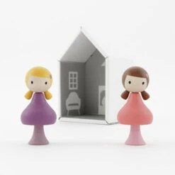 CLiCQUES | Magnetic Wooden Toys | Lucy & Maggie -Simple Play Stories CLiCQUES wooden toys magnetic timber people Lucy Maggie 2