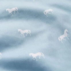 Cam Cam | Single Quilt Set Dusty Blue Horse -Simple Play Stories Cam Cam Copenhagen Dusty Blue Horse Bedding 4 d202df6c 9439 47a2 a68c c12f4e5608bd