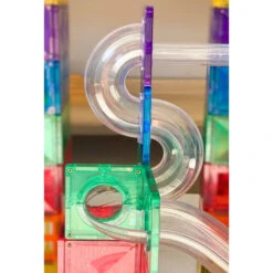 Connetix Tiles | 92 Piece Rainbow Ball Run -Simple Play Stories Connetix Ball Run 92 pieces 4