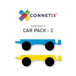 Connetix Tiles | 2 Piece Rainbow Car Pack -Simple Play Stories Connetix Tiles 2 Piece Car Pack 6