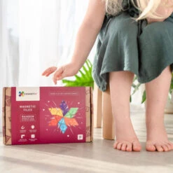 Connetix Tiles | 30 Piece Rainbow Geometry Pack -Simple Play Stories Connetix Tiles 30 Piece Geometry Pack 7