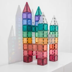 Connetix Tiles | 40 Piece Pastel Square Pack -Simple Play Stories Connetix Tiles 40 Piece Pastel Square Pack 2