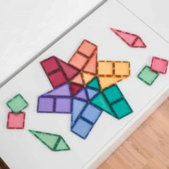 Connetix Tiles | 32 Piece Pastel Mini Pack -Simple Play Stories Connetix Tiles Pastel Mini Pack 32 Pieces 6
