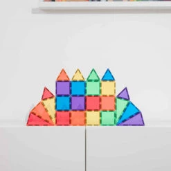 Connetix Tiles | 24 Piece Rainbow Mini Pack -Simple Play Stories Connetix Tiles Rainbow Mini Pack 24 Pieces 4