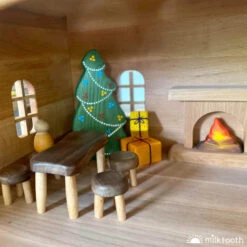 Drewart | Witch's House Natural Roof | Wooden Doll House -Simple Play Stories Drewart Witches House Bumbu Furniture Mikheev Christmas Tree Milk Tooth 2