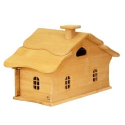 Drewart | Witch's House Natural Roof | Wooden Doll House -Simple Play Stories Drewart Witchs House 3