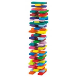 Gluckskafer | Rainbow Building Slats In Tower Box | 60 Pieces -Simple Play Stories Gluckskafer Rainbow Building Slats 60 in Tower 2