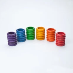 Grapat | 36 Rings In 6 Rainbow Colours -Simple Play Stories Grapat 36 Rings in 6 Rainbow Colours