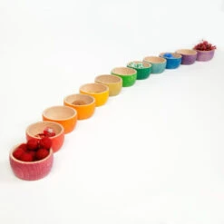 Grapat | Bowls Coloured 12 Pieces -Simple Play Stories Grapat Bowls Coloured 12 Pieces