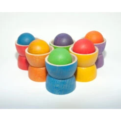 Grapat | Bowls And Balls | 18 Pieces -Simple Play Stories Grapat Coloured Bowls and Balls 5