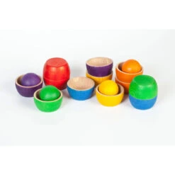 Grapat | Bowls And Balls | 18 Pieces -Simple Play Stories Grapat Coloured Bowls and Balls 6