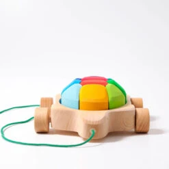 Grimm's | Rainbow Turtle Pull Along -Simple Play Stories Grimm s Rainbow Turtle Pull Along 2
