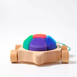 Grimm's | Rainbow Turtle Pull Along -Simple Play Stories Grimm s Rainbow Turtle Pull Along 3