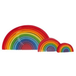 Grimm's | Medium Rainbow -Simple Play Stories Grimm s Rainbow Wooden Stacking Toy Extra Large Milk Tooth 9 eacd1e71 c433 4c55 949a 726f0197f264