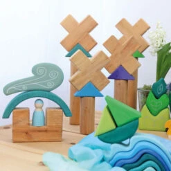 Grimm's | Stairway Building Set -Simple Play Stories Grimm s Stairway Building Set 8