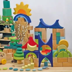 Grimm's | Stairway Building Set -Simple Play Stories Grimm s Stairway Building Set 9