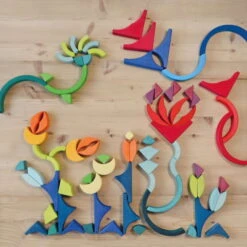 Grimm's | Arcs In Squares Building Set -Simple Play Stories Grimms Arcs in Squares Building Set 4