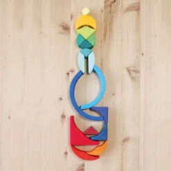 Grimm's | Arcs In Squares Building Set -Simple Play Stories Grimms Arcs in Squares Building Set 6