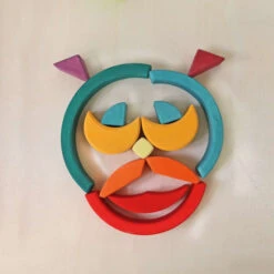 Grimm's | Arcs In Squares Building Set -Simple Play Stories Grimms Arcs in Squares Building Set 7