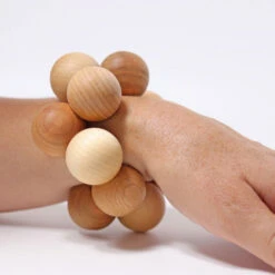 Grimm's | Bead Grasper Natural -Simple Play Stories Grimms Bead Grasper Natural Wood Toy 4