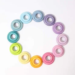 Grimm's | Building Rings Pastel -Simple Play Stories Grimms Building Rings Pastel 4