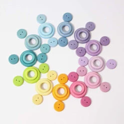 Grimm's | Building Rings Pastel -Simple Play Stories Grimms Building Rings Pastel 5
