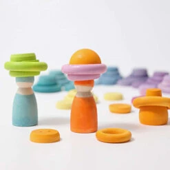 Grimm's | Building Rings Pastel -Simple Play Stories Grimms Building Rings Pastel 7