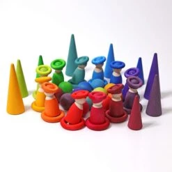 Grimm's | Building Rings Rainbow -Simple Play Stories Grimms Building Rings Rainbow 6