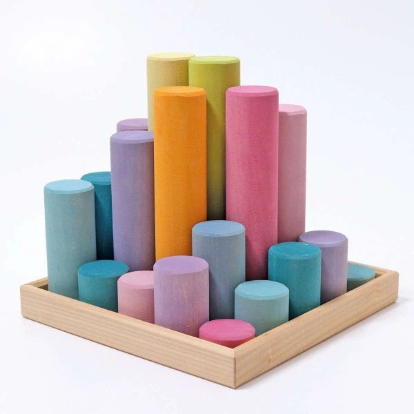 Grimm's | Building Rollers Large Pastel 1 Grimm's | Building Rollers Large Pastel