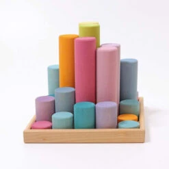 Grimm's | Building Rollers Large Pastel 16 Grimm's | Building Rollers Large Pastel -Simple Play Stories Grimms Building Rollers Large Pastel 4