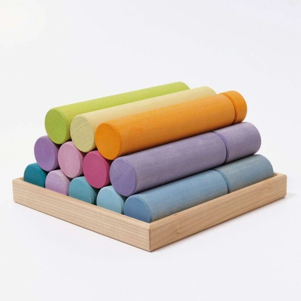 Grimm's | Building Rollers Large Pastel 2 Grimm's | Building Rollers Large Pastel - Image 2
