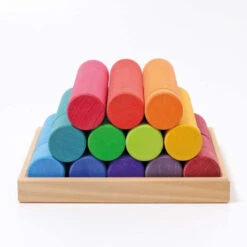 Grimm's | Building Rollers Large Rainbow -Simple Play Stories Grimms Building Rollers Large Rainbow 2