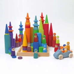 Grimm's | Building Rollers Large Rainbow -Simple Play Stories Grimms Building Rollers Large Rainbow 7