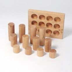 Grimm's | Building Rollers Small Natural -Simple Play Stories Grimms Building Rollers Small Natural 5