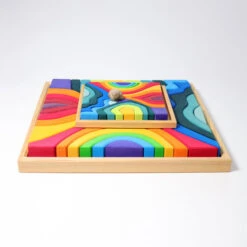 Grimm's | Four Elements Puzzle Small | Building Set -Simple Play Stories Grimms Building Set Four Elements Small 6