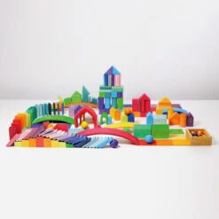 Grimm's | Shapes & Colours Building Set -Simple Play Stories Grimms Building Set Shapes Colours 3