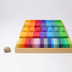 Grimm's | Shapes & Colours Building Set -Simple Play Stories Grimms Building Set Shapes Colours 6