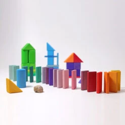 Grimm's | Shapes & Colours Building Set -Simple Play Stories Grimms Building Set Shapes Colours 8