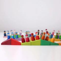 Grimm's | Sloping Blocks Building Set 8 Grimm's | Sloping Blocks Building Set -Simple Play Stories Grimms Building Set Sloping Blocks 3