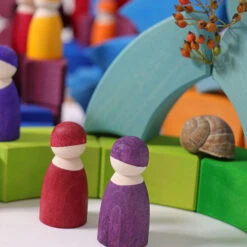 Grimm's | Counterrotating Stepped Spiral -Simple Play Stories Grimms Counterrotating Spiral Blocks 8